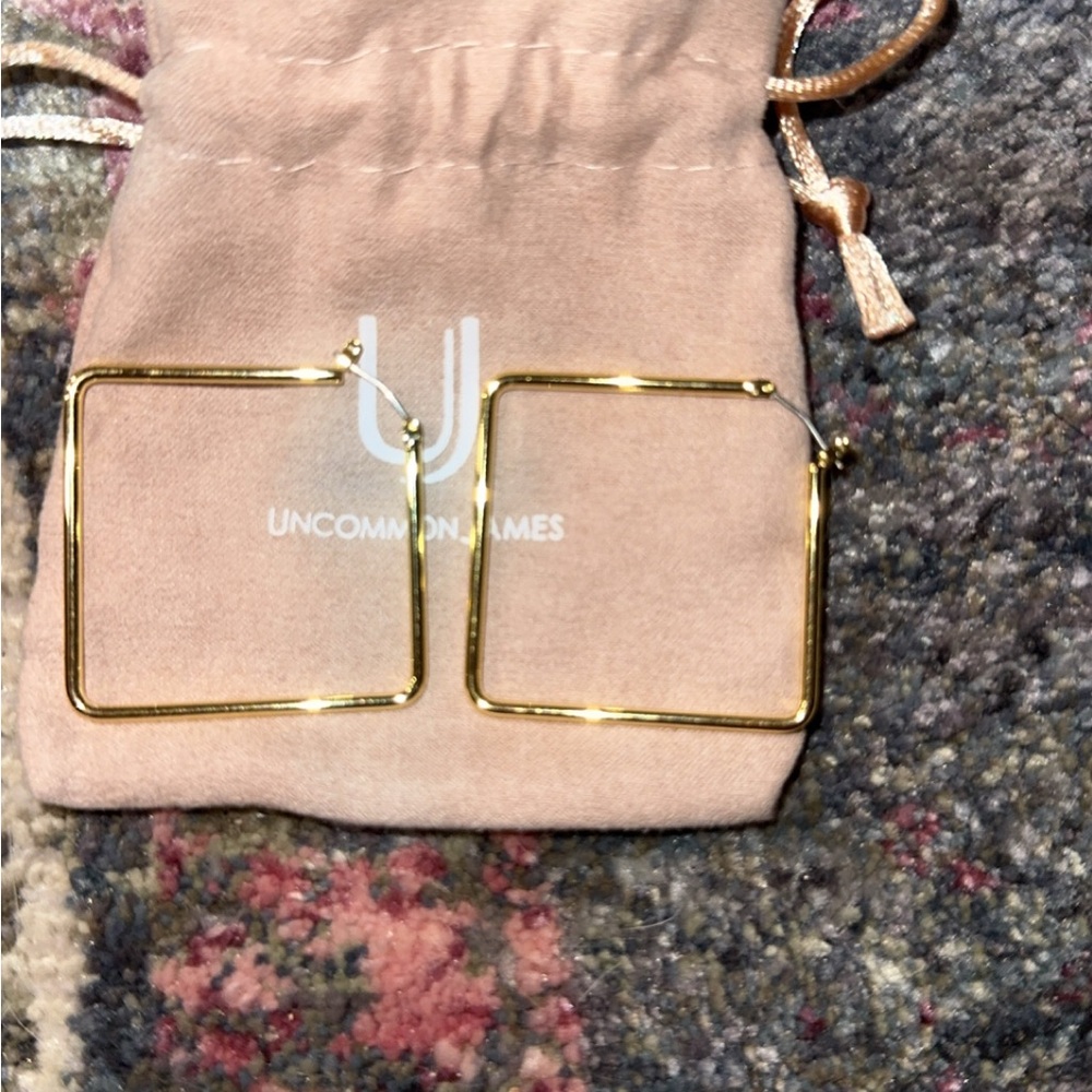 Uncommon James Gold Square Earrings